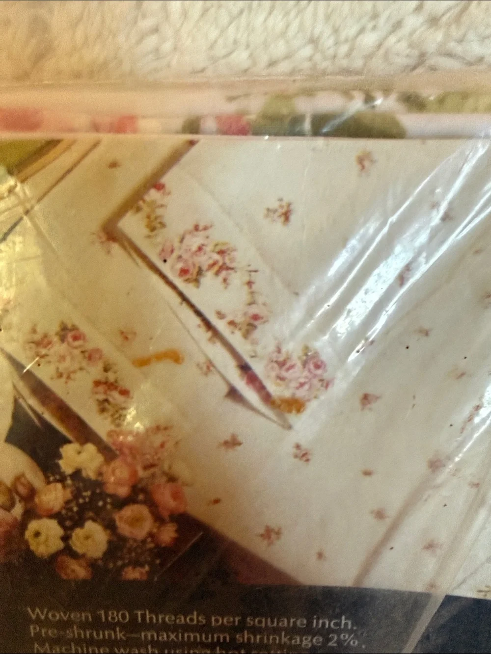 Vintage Sears Best French Bouquet Floral Percale Standard Pillowcases Set of‎ 2